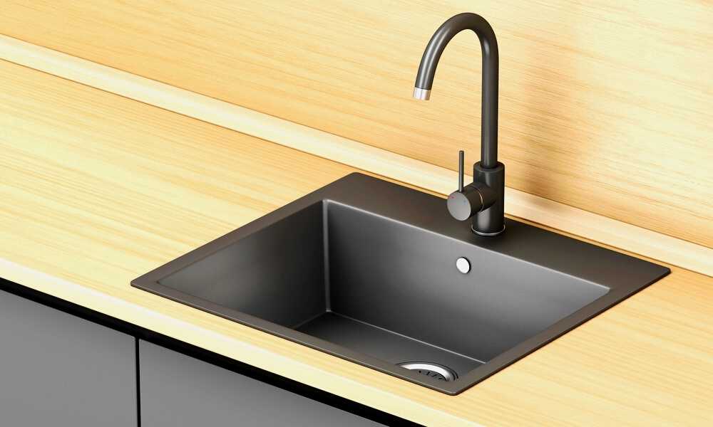 Black on Wood Sink