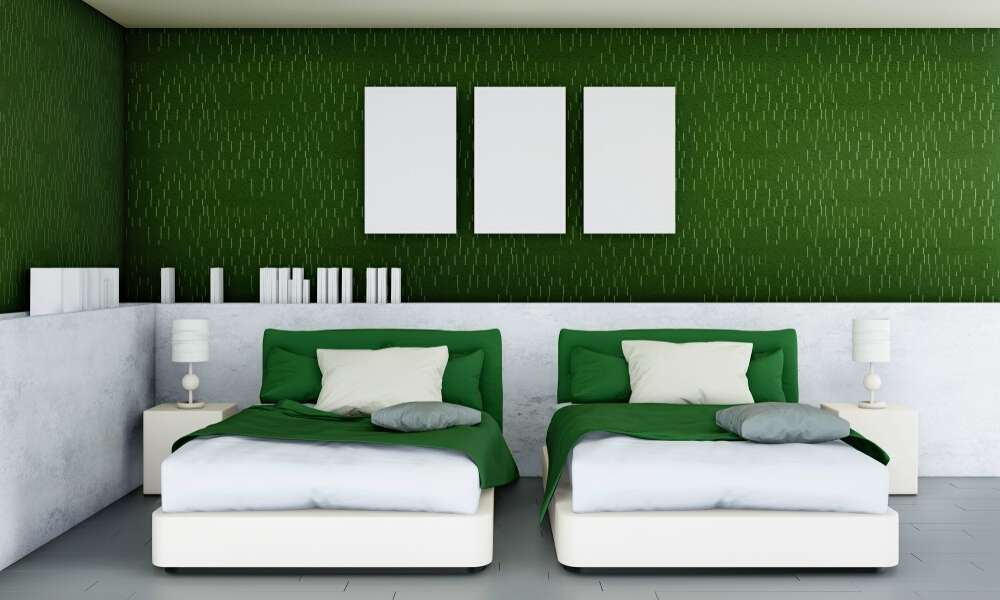 Green Twin Bedroom