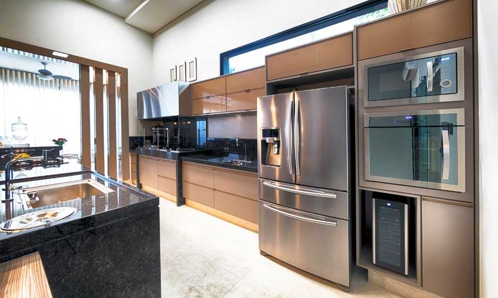 Modern Metal Kitchen Cabinets