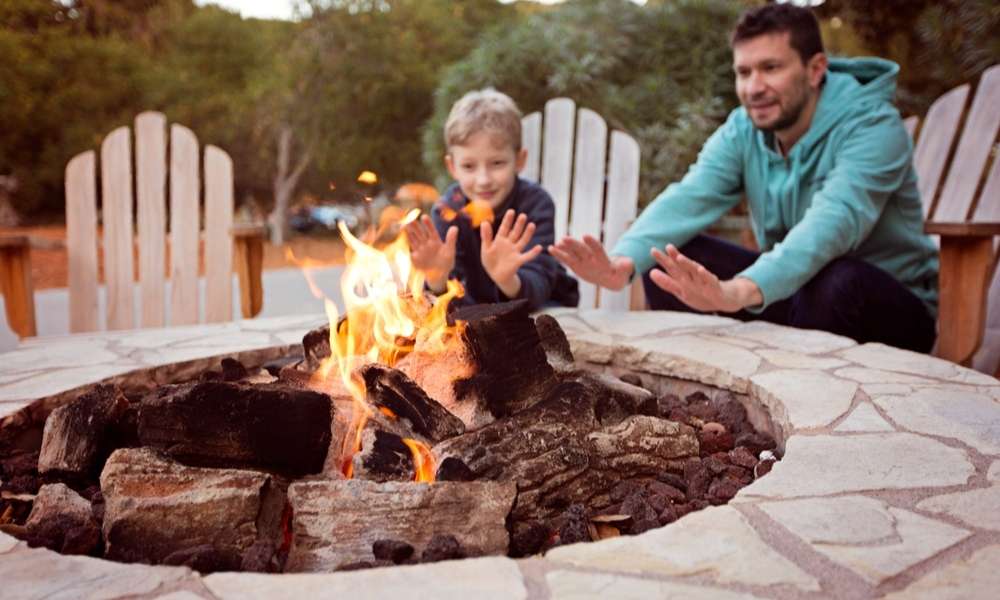 Simple Outdoor Fireplace Ideas