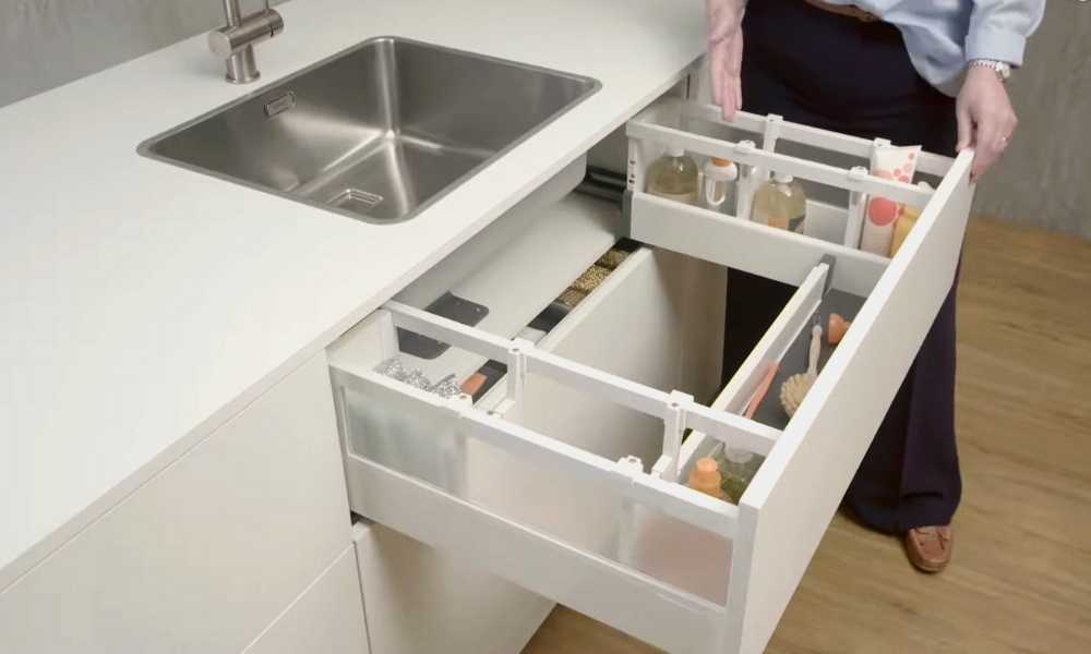 Sink With Drawer Organizers