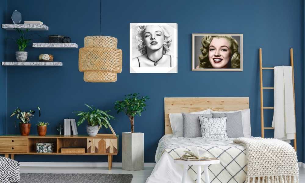 Why did Marilyn Monroe decorate the bedroom?