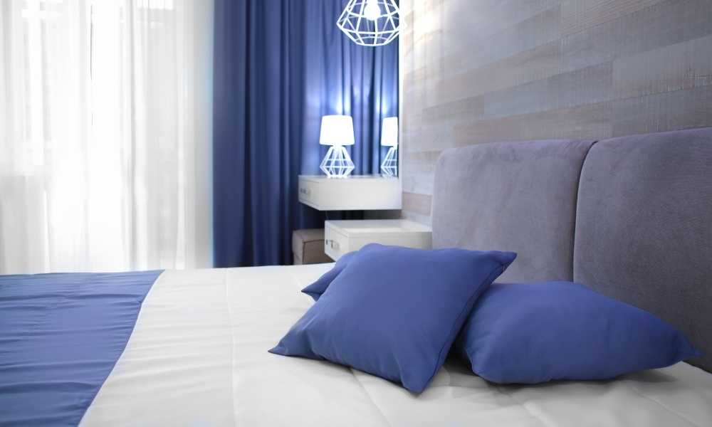 Blue Curtains For Blue Royal Blue And Grey Bedroom