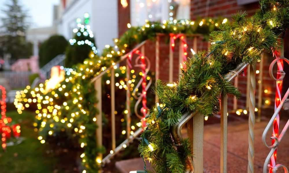 Gather Your Supplies To Make a Garland For Your Stairs