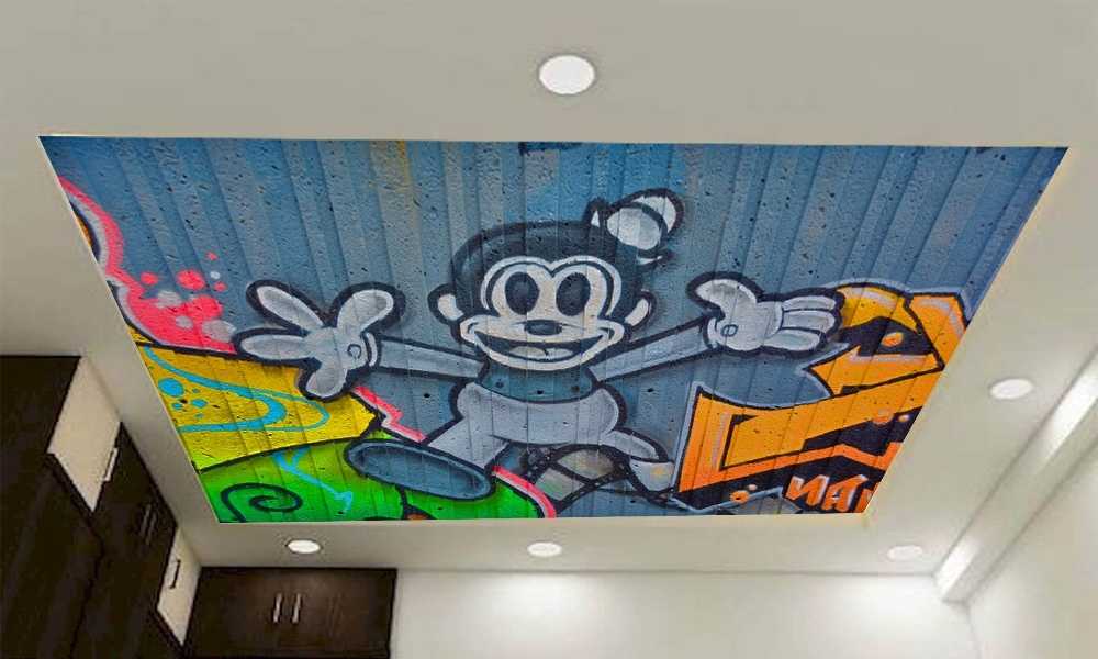 Mickey Mouse Room  Ceiling  art