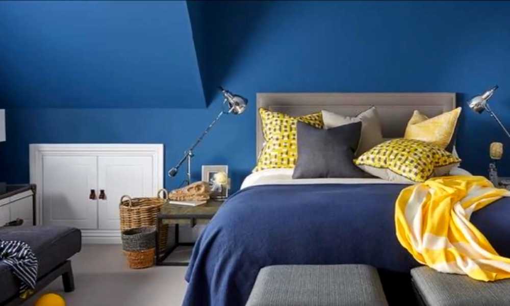 Royal Blue and Grey for your bedroom