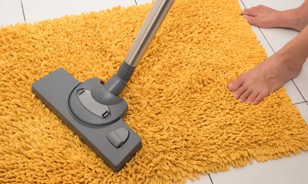 Vacuum the rug