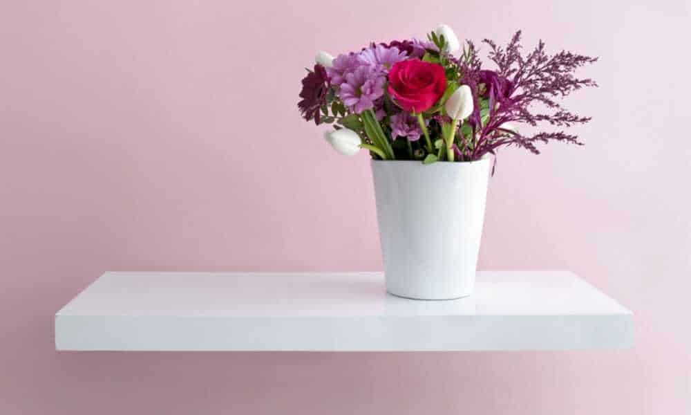 Flowers For Decor Floating Shelf