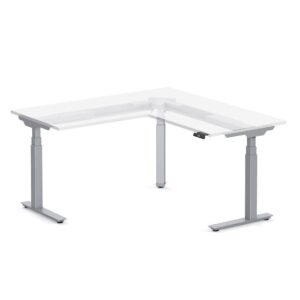 Alternative view of 3-Stage Height-Adjustable L-Shape Desk